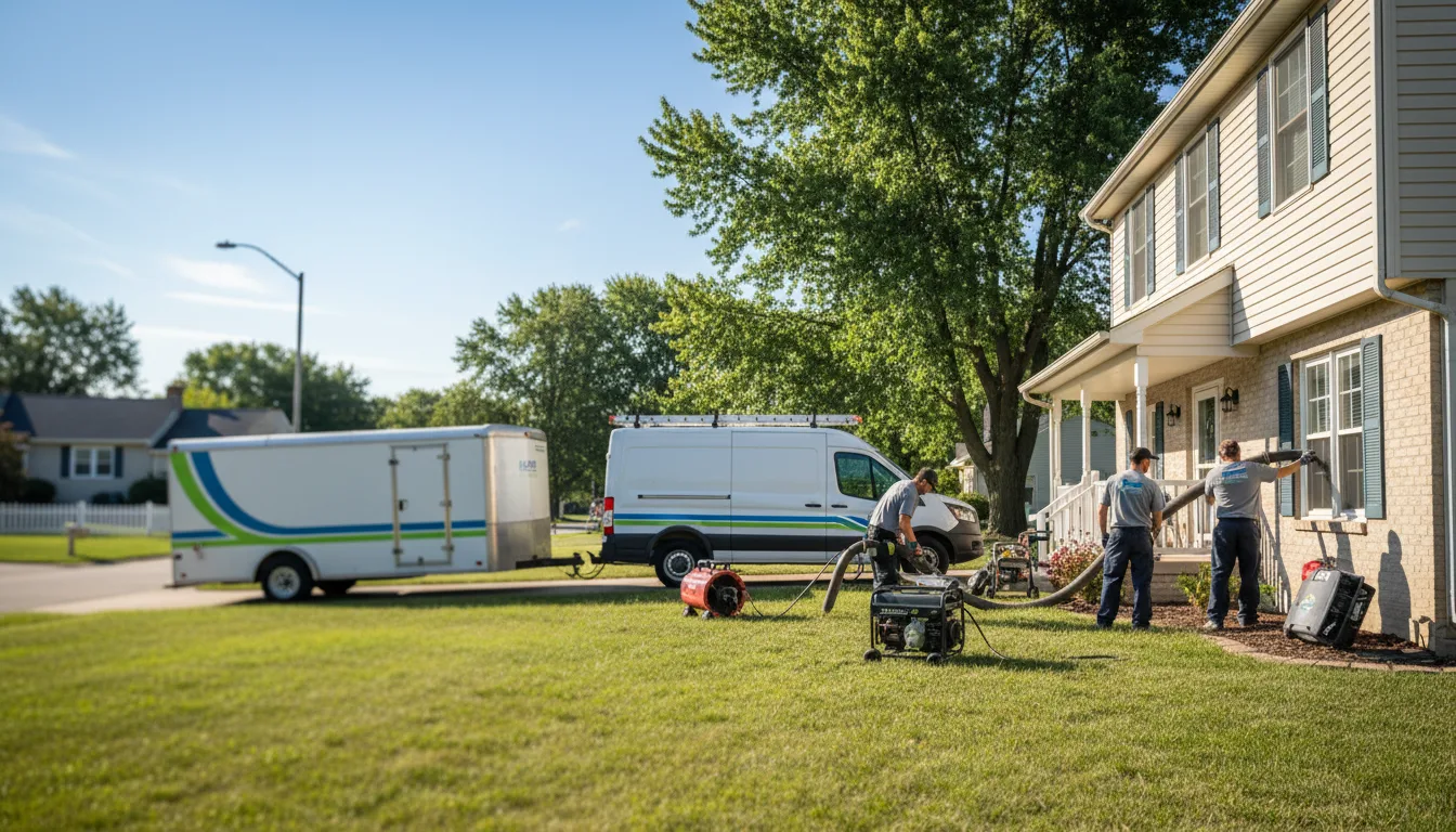 Flooded Basement Restoration And Cleanup With Repair in Mount Gilead, OH near me